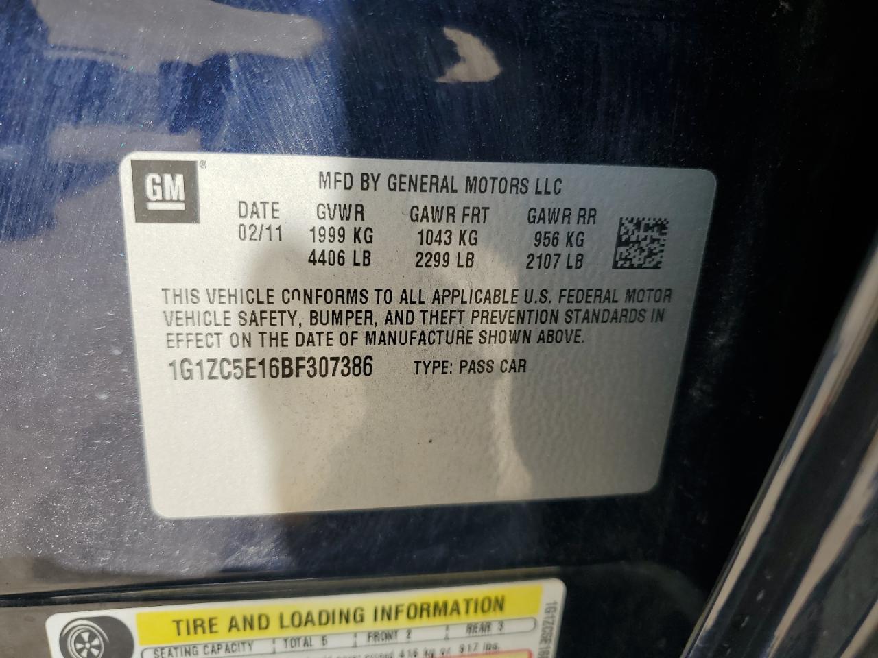 2011 CHEVROLET MALIBU 1LT photo 23