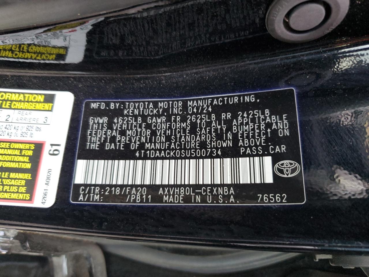 2025 TOYOTA CAMRY XSE photo 12