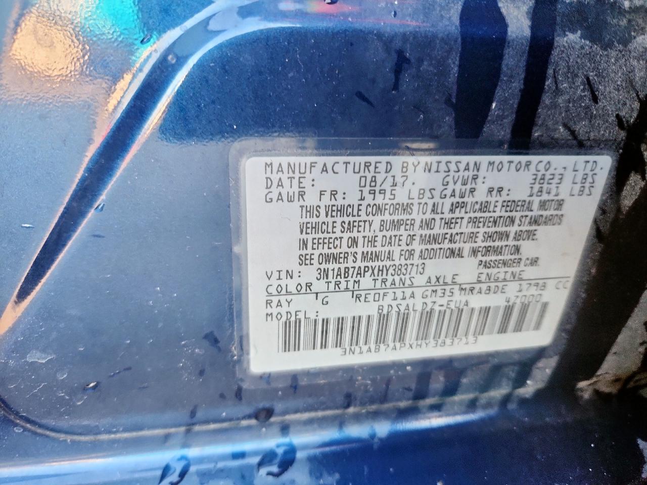 2017 NISSAN SENTRA SV photo 25
