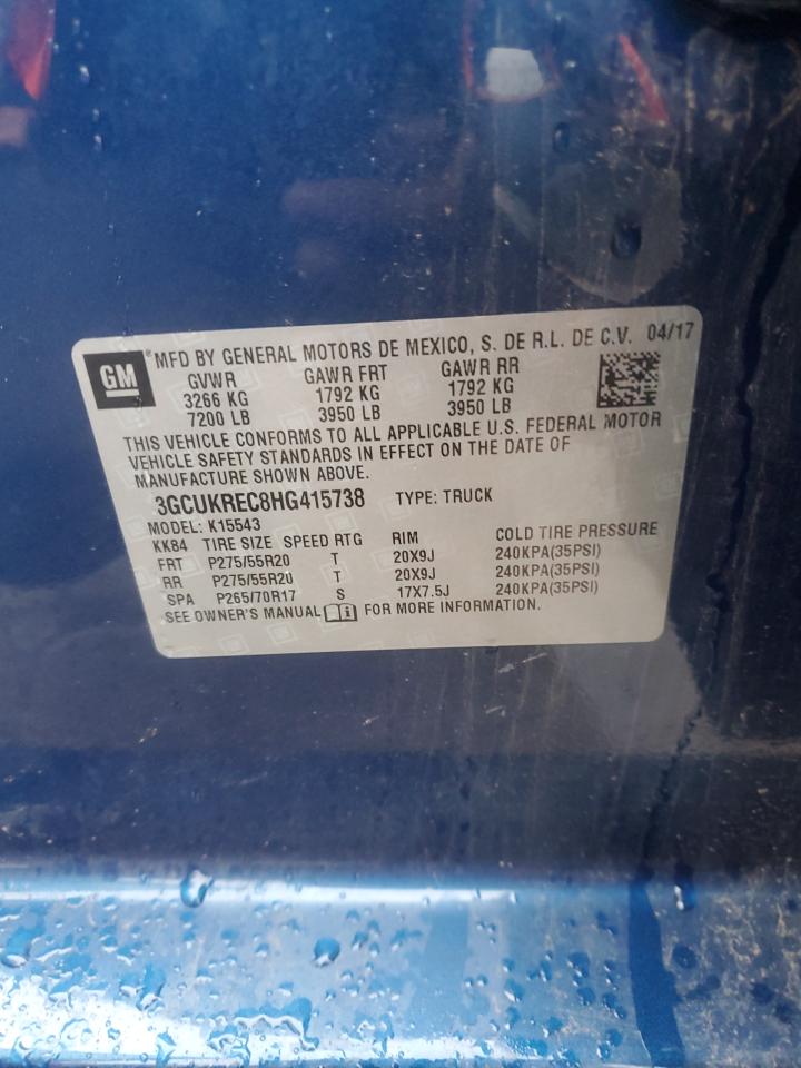 2017 CHEVROLET SILVERADO K1500 LT photo 34