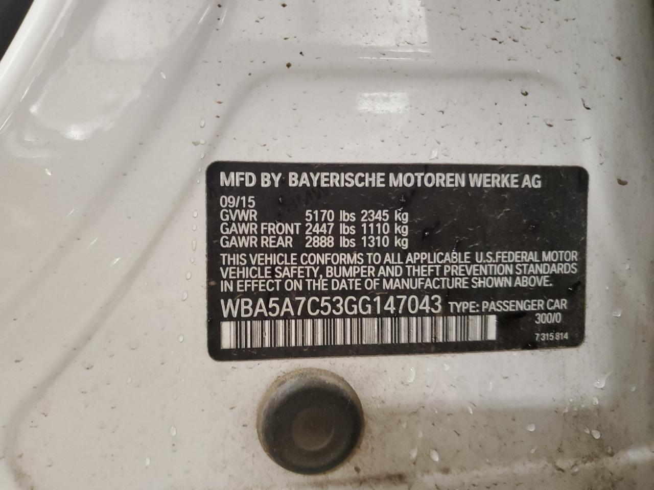 2016 BMW 528 XI photo 34