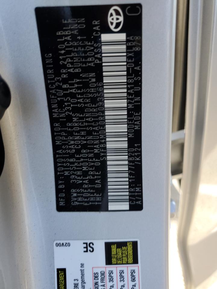 2024 TOYOTA COROLLA LE photo 12