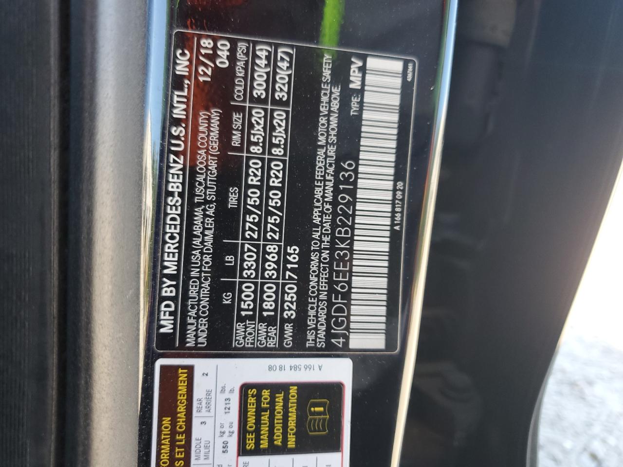 2019 MERCEDES-BENZ GLS 450 4MATIC photo 40