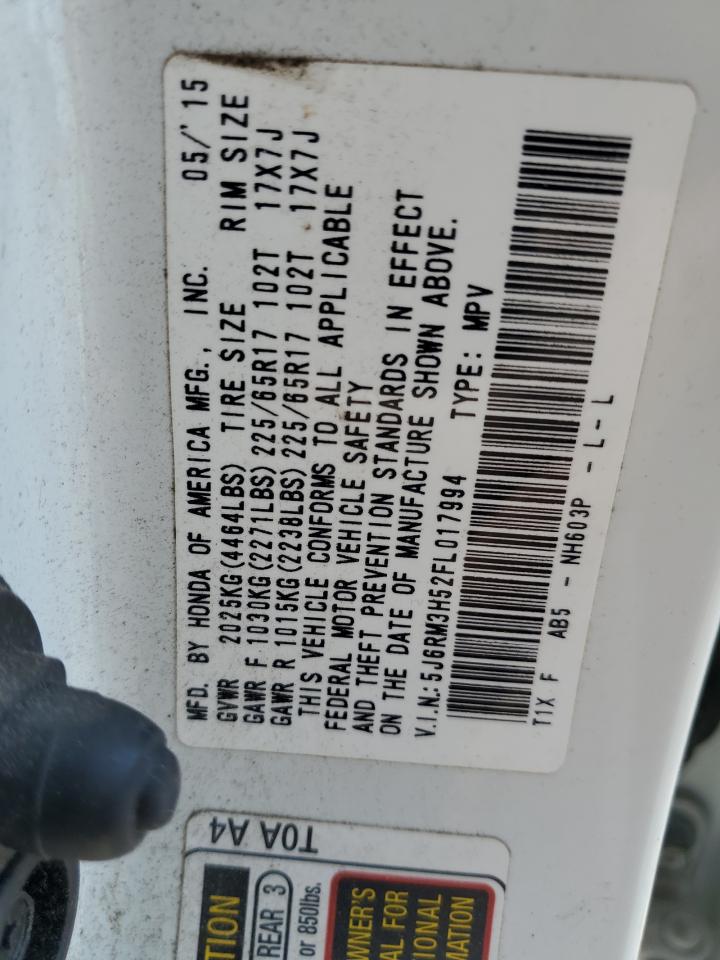 2015 HONDA CR-V EX photo 27
