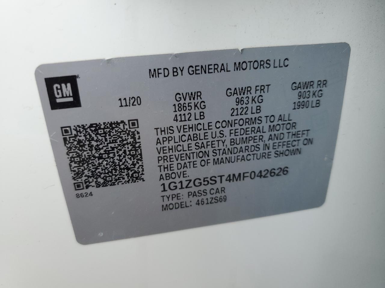 2021 CHEVROLET MALIBU RS photo 37