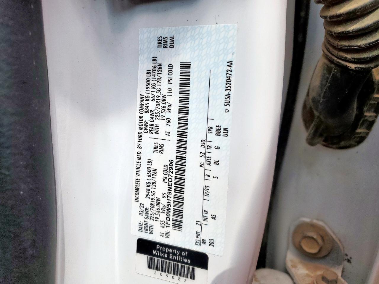 2022 FORD F550 SUPER DUTY photo 23