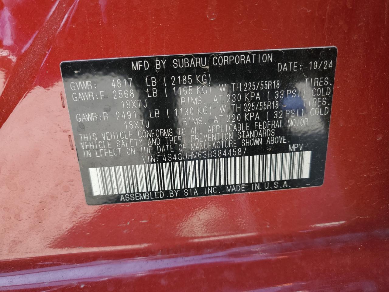2024 SUBARU CROSSTREK LIMITED photo 13