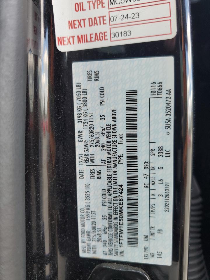 2021 FORD F150 SUPERCREW photo 37