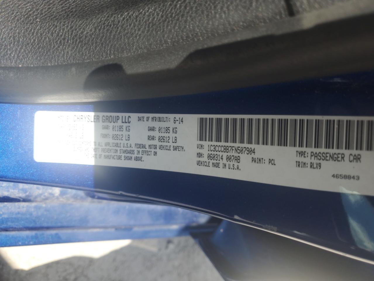 2015 CHRYSLER 200 S photo 12