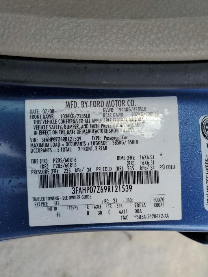2009 FORD FUSION SE photo 34