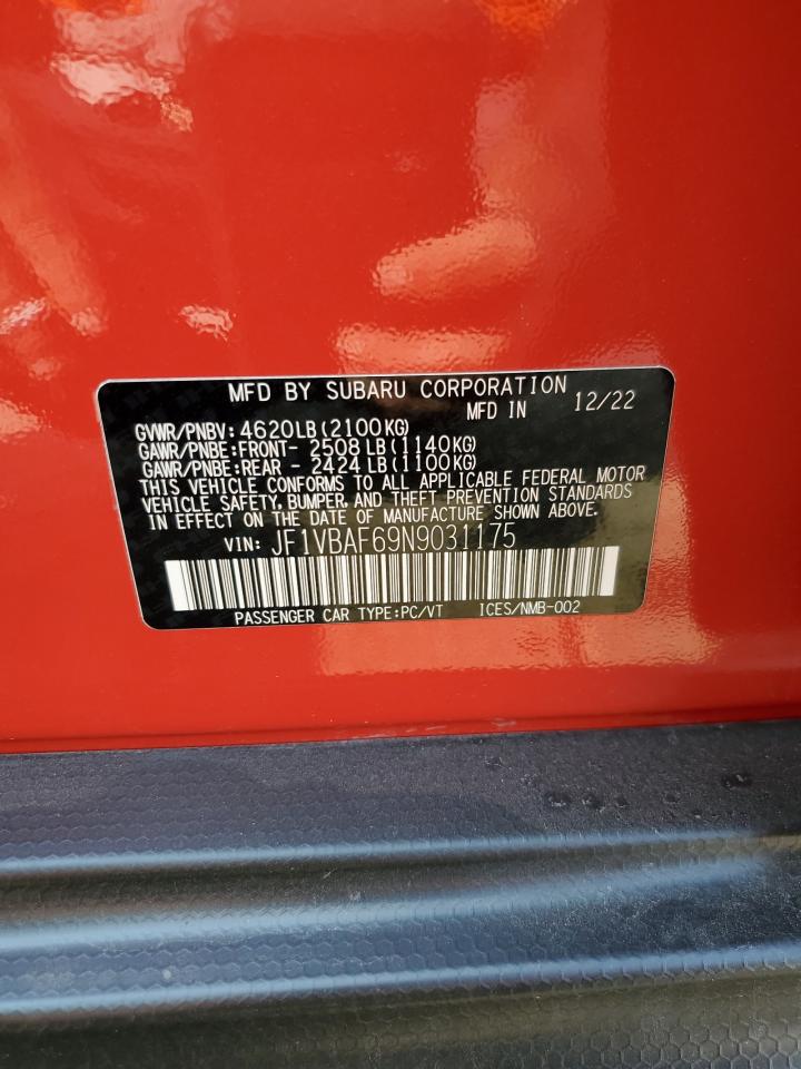 2022 SUBARU WRX PREMIUM photo 13