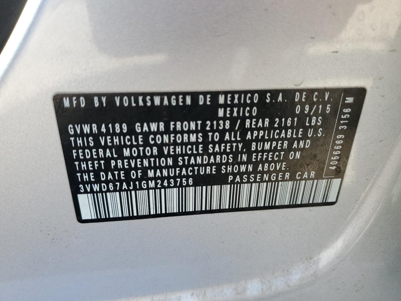 2016 VOLKSWAGEN JETTA SE photo 34