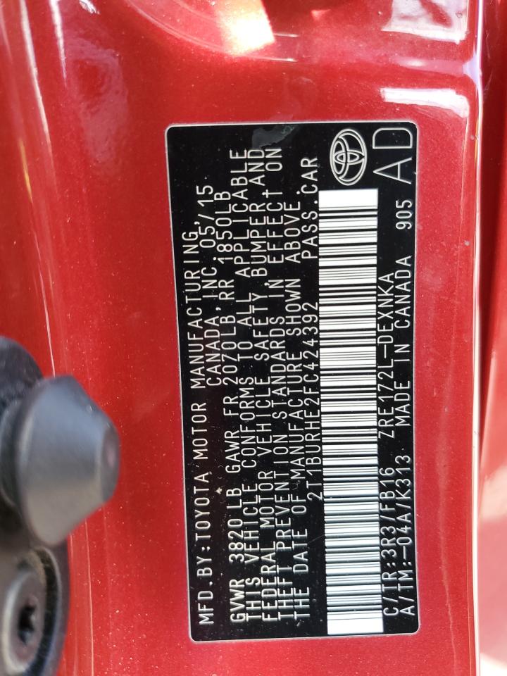 2015 TOYOTA COROLLA photo 23