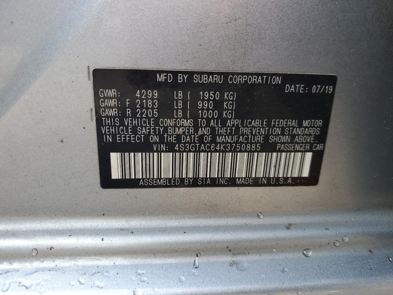 2019 SUBARU IMPREZA PREMIUM photo 25