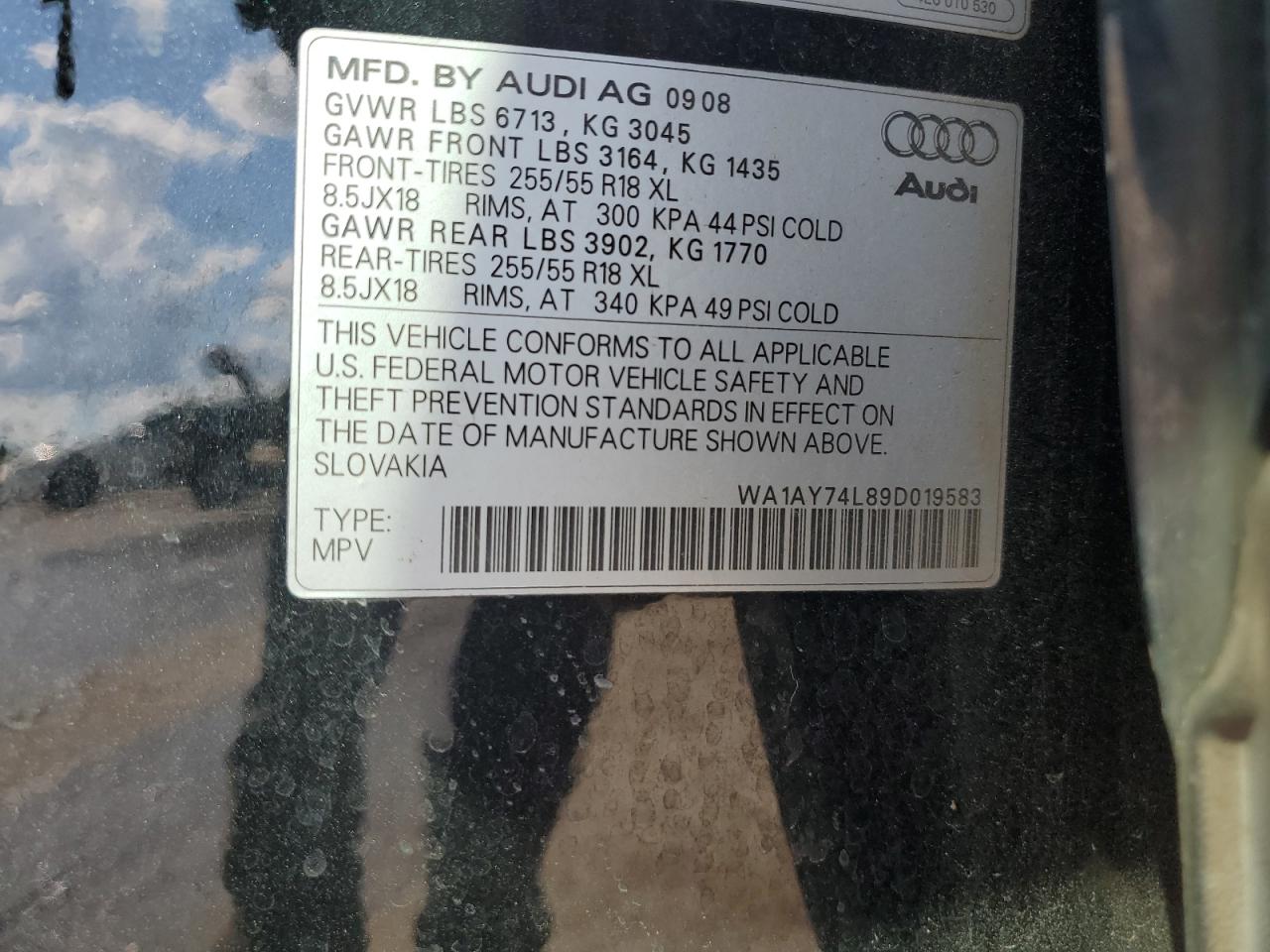 2009 AUDI Q7 3.6 QUATTRO photo 13