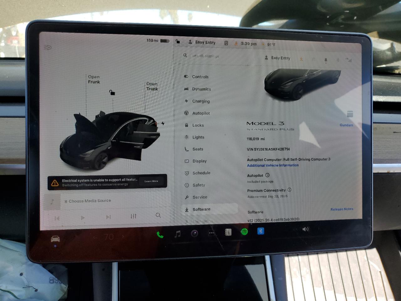 2019 TESLA MODEL 3 photo 17