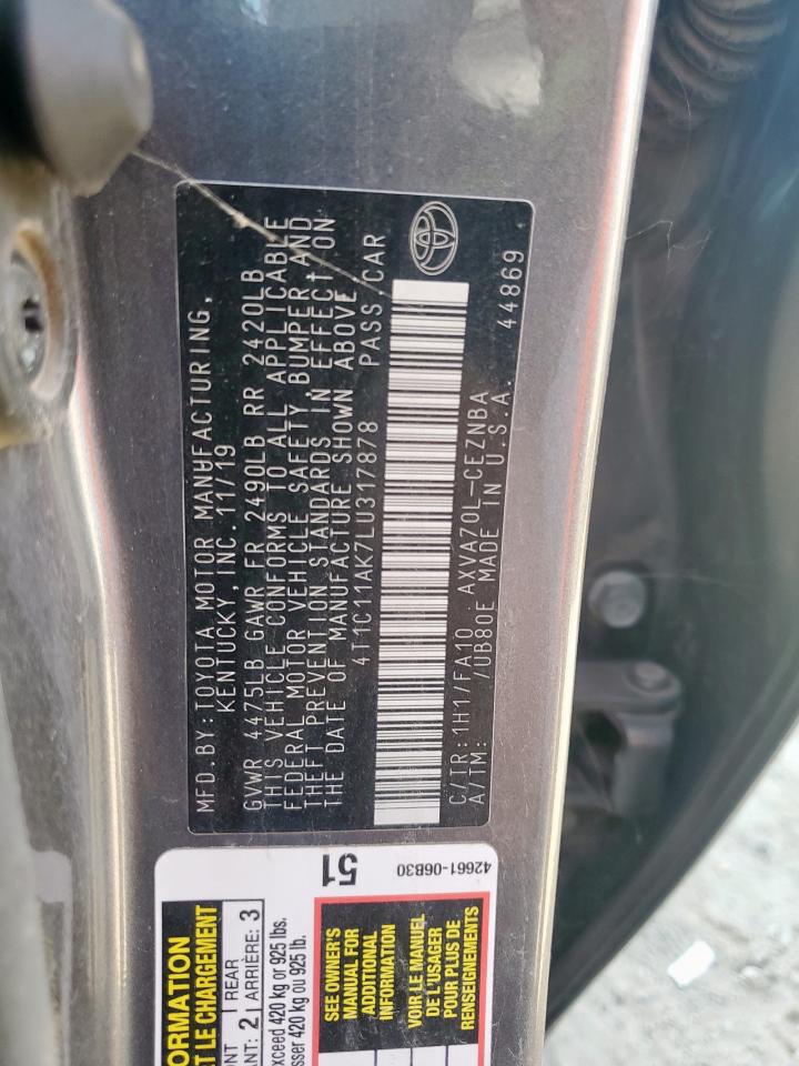 2020 TOYOTA CAMRY LE photo 37