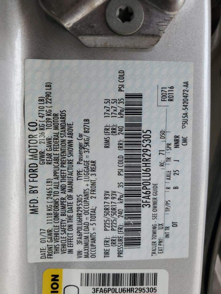 2017 FORD FUSION SE HYBRID photo 12