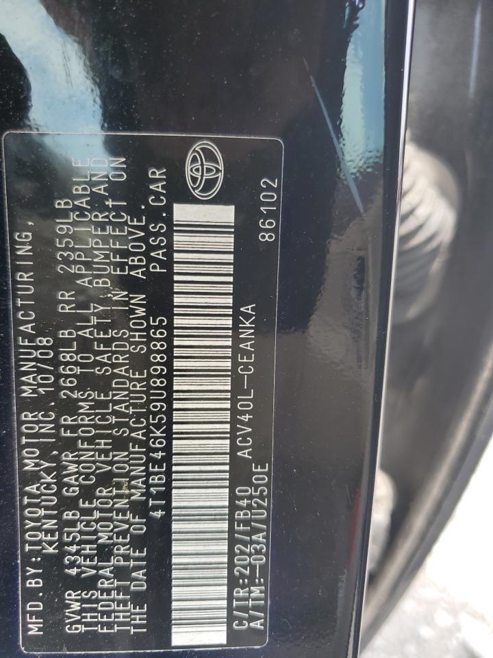2009 TOYOTA CAMRY BASE photo 25