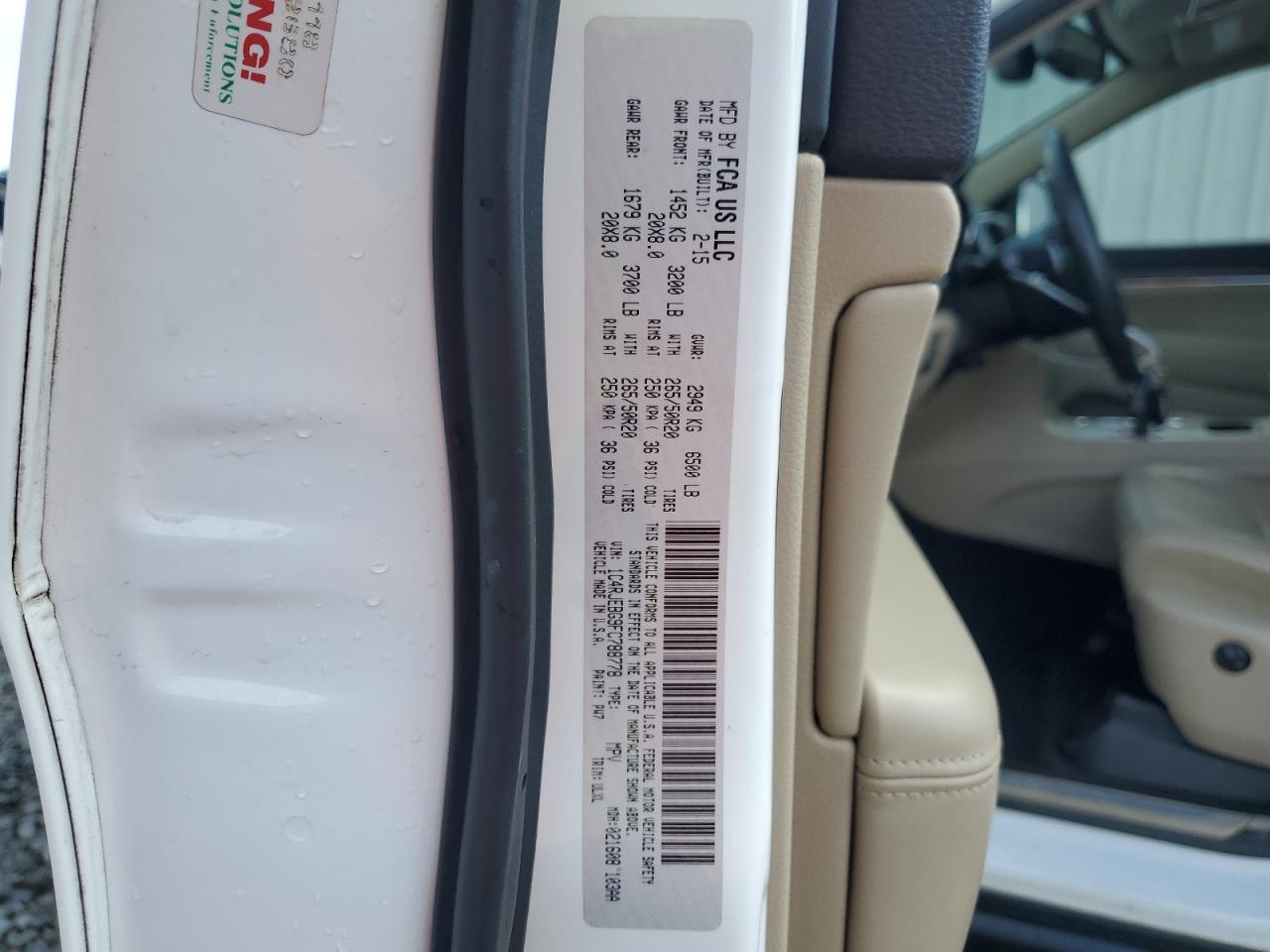 2015 JEEP GRAND CHEROKEE LIMITED photo 25