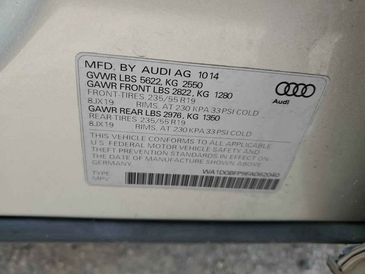 2015 AUDI Q5 PREMIUM PLUS photo 25