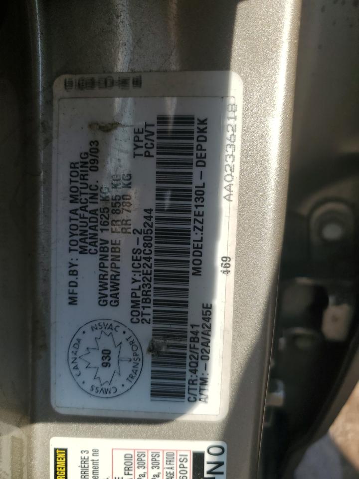 2004 TOYOTA COROLLA CE photo 34