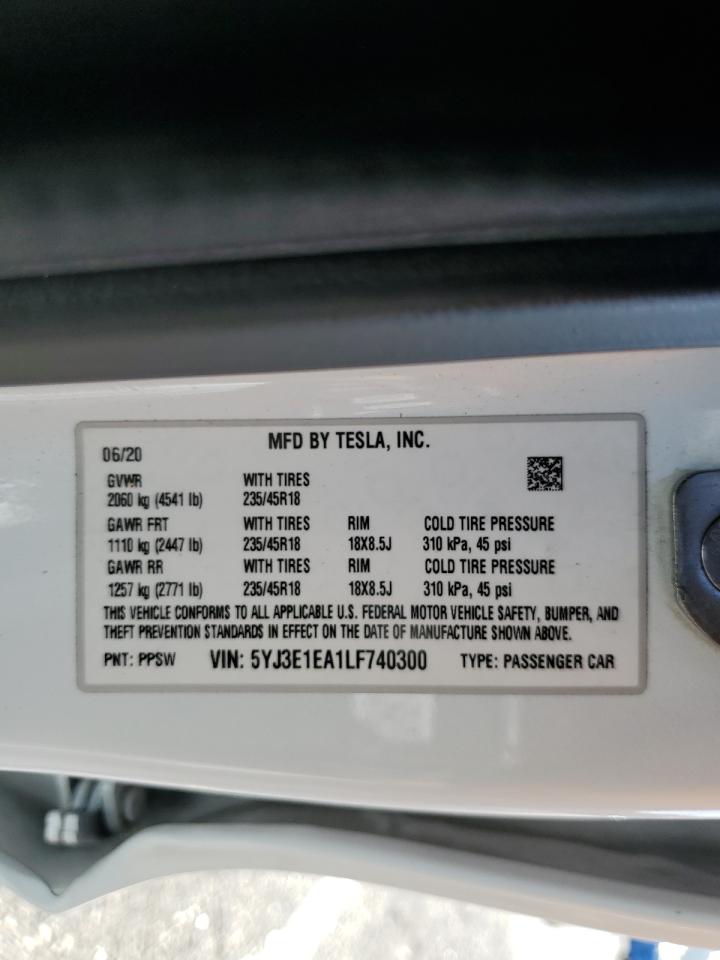 2020 TESLA MODEL 3 photo 23