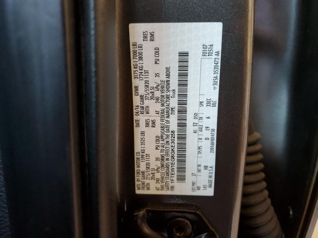 2016 FORD F150 SUPERCREW photo 23