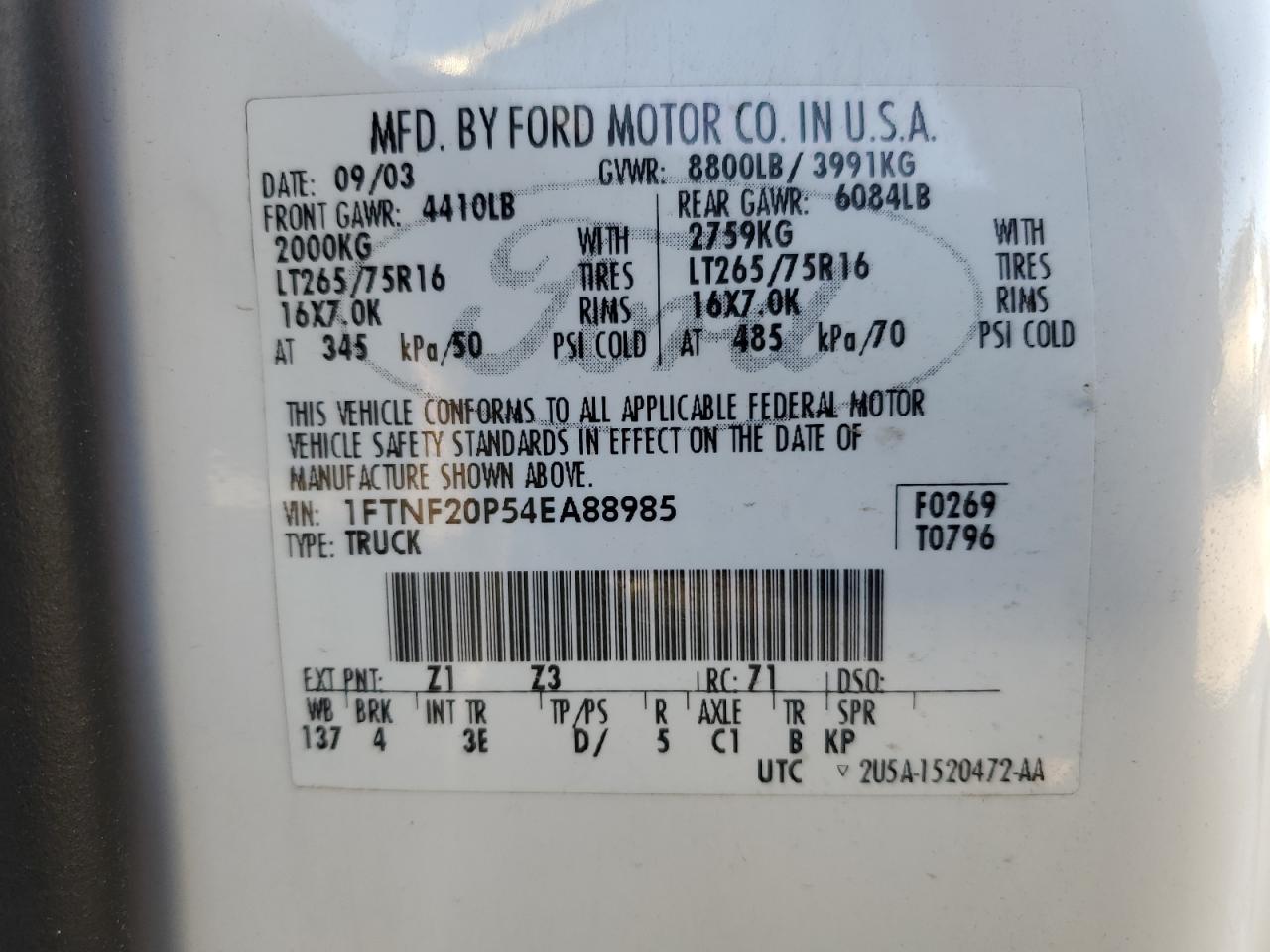 2004 FORD F250 SUPER DUTY photo 37