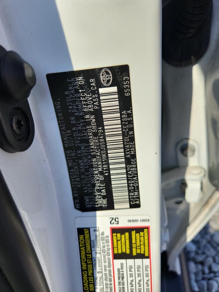 2018 TOYOTA CAMRY SE photo 12