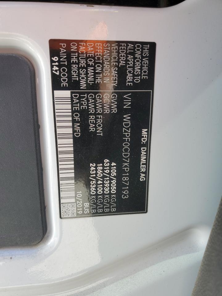2019 MERCEDES-BENZ SPRINTER 2500/3500 photo 27