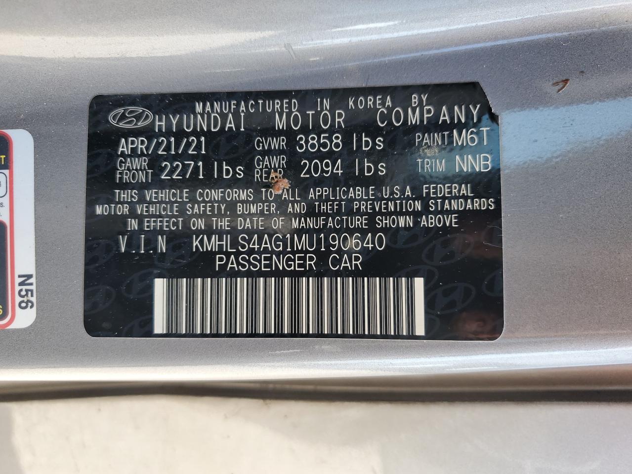 2021 HYUNDAI ELANTRA SEL photo 25
