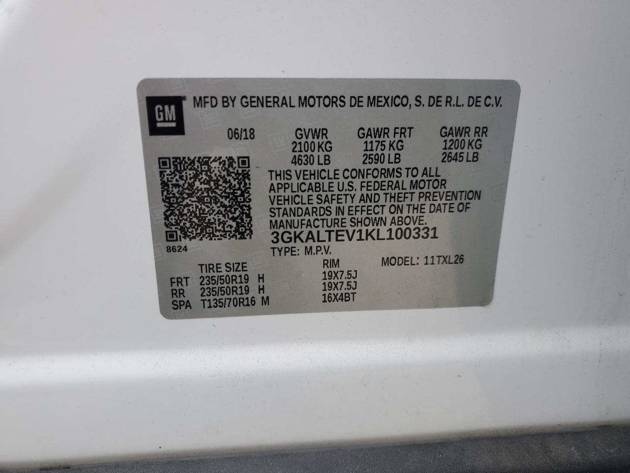 2019 GMC TERRAIN SLE photo 34