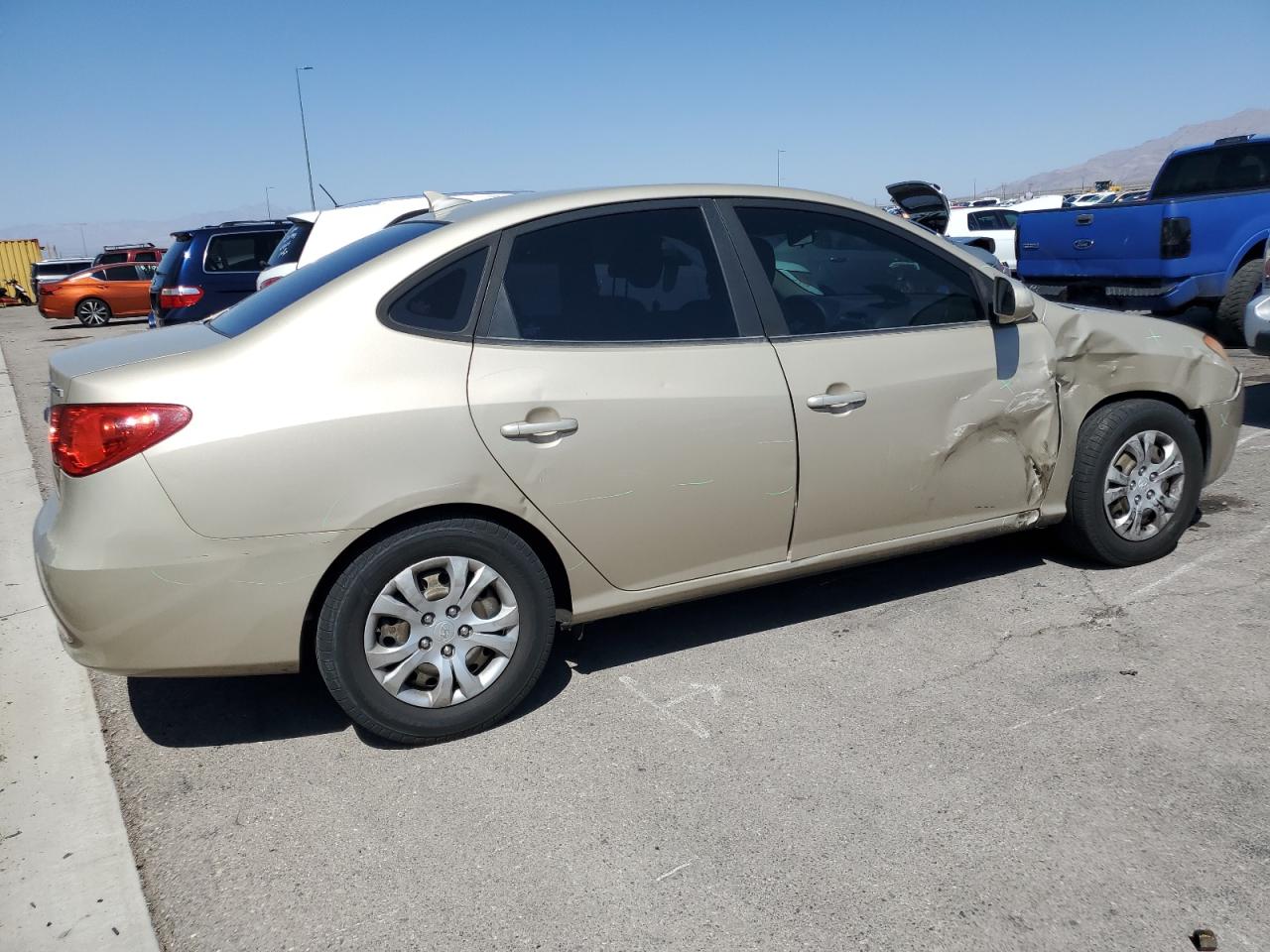 2010 HYUNDAI ELANTRA BLUE photo 3