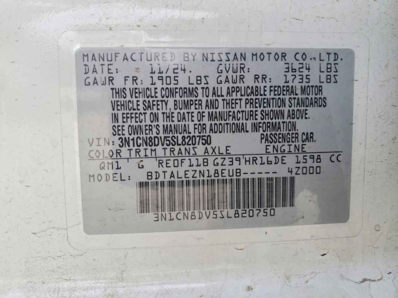 2025 NISSAN VERSA S photo 23