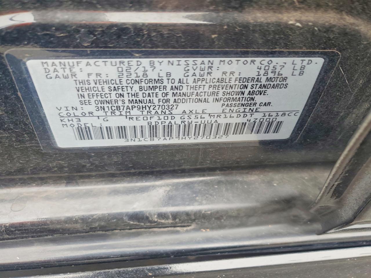 2017 NISSAN SENTRA SR TURBO photo 12