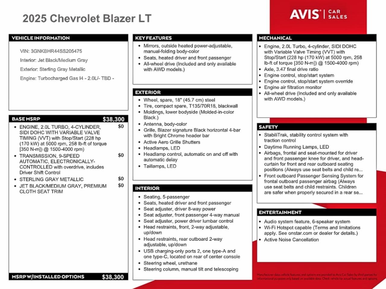 2025 CHEVROLET BLAZER 2LT photo 13