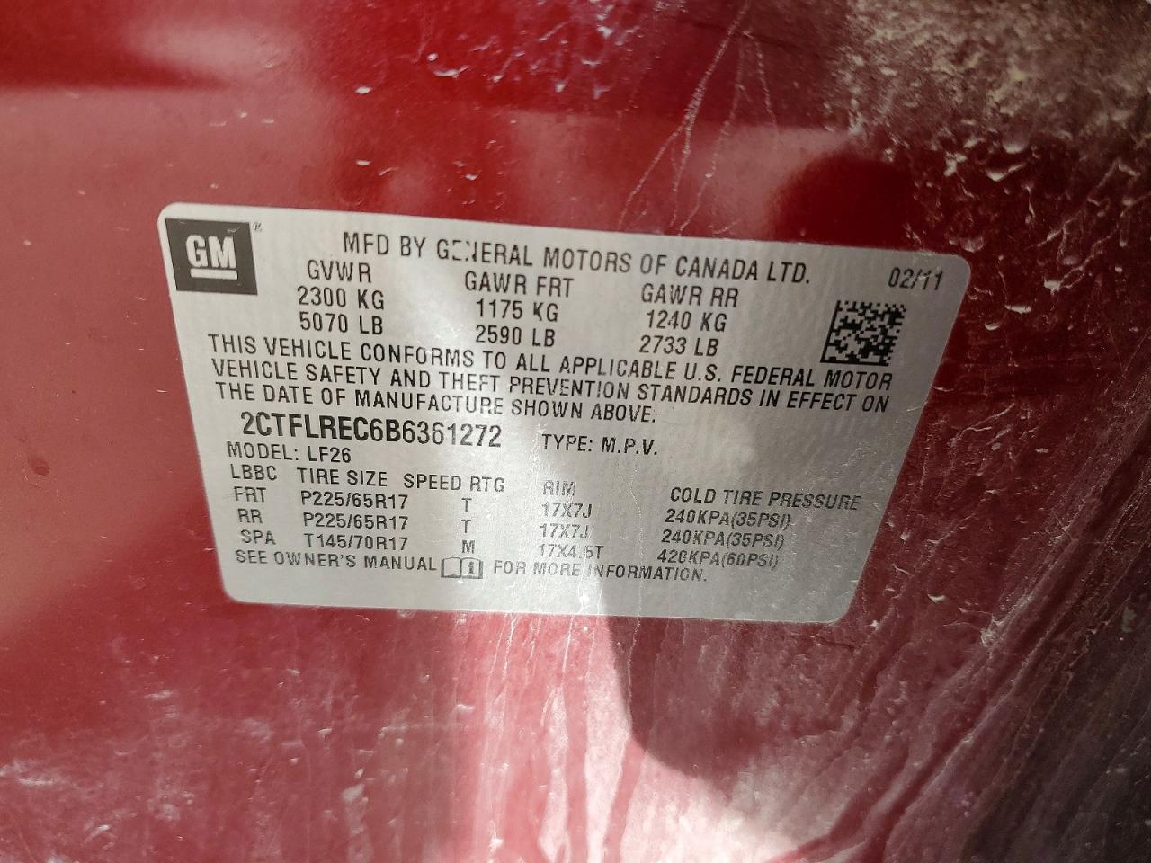 2011 GMC TERRAIN SLE photo 34