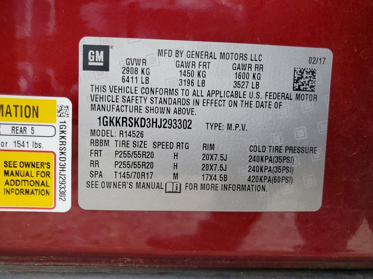 2017 GMC ACADIA LIMITED SLT-2 photo 13