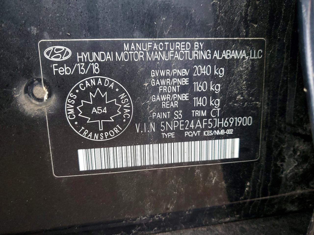 2018 HYUNDAI SONATA SE photo 23