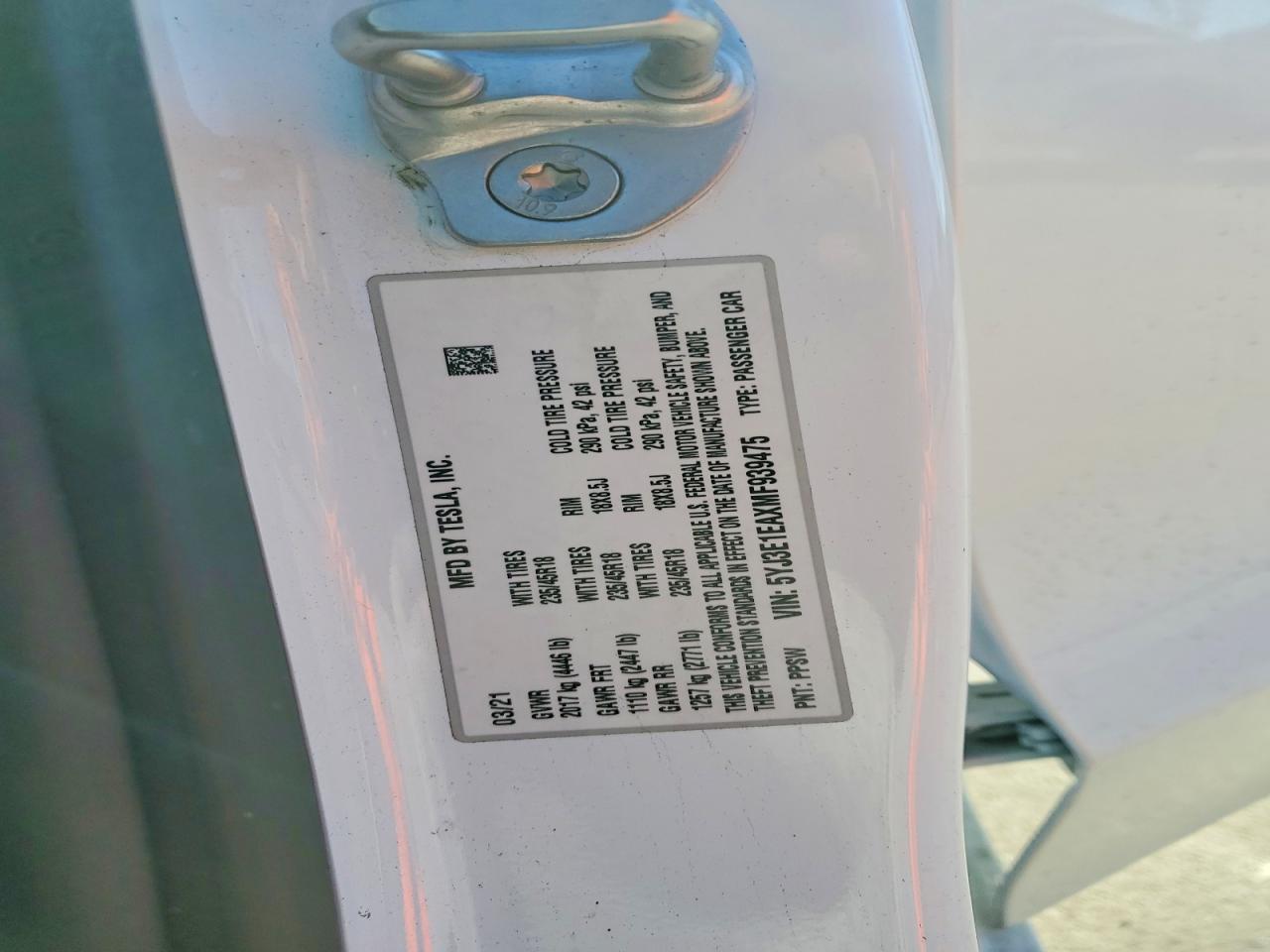 2021 TESLA MODEL 3 photo 25