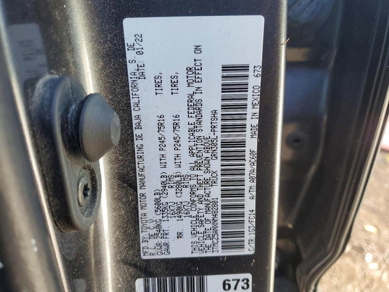2022 TOYOTA TACOMA DOUBLE CAB photo 25