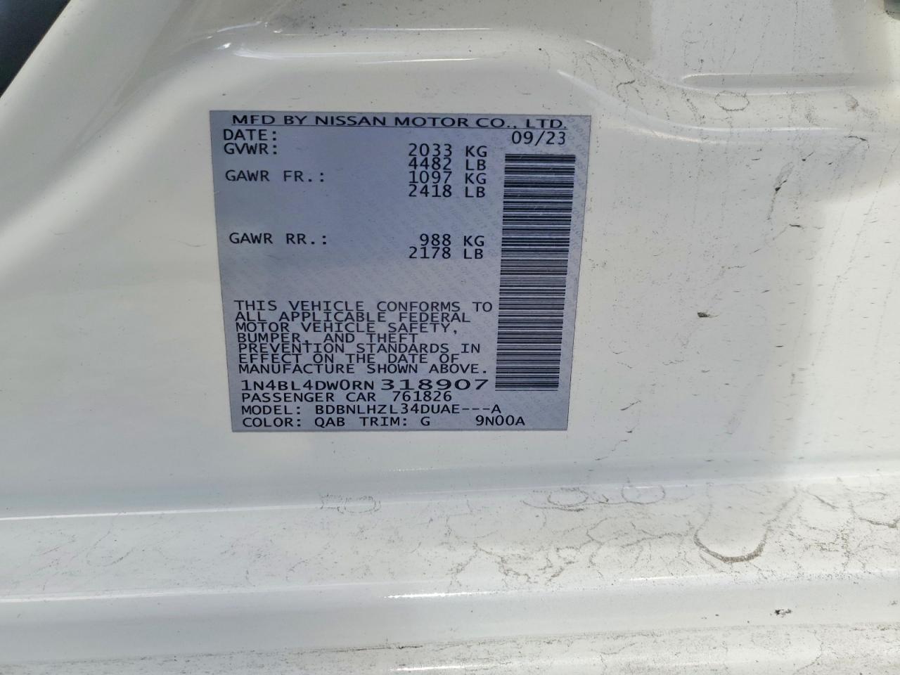 2024 NISSAN ALTIMA 2.5 SV photo 23