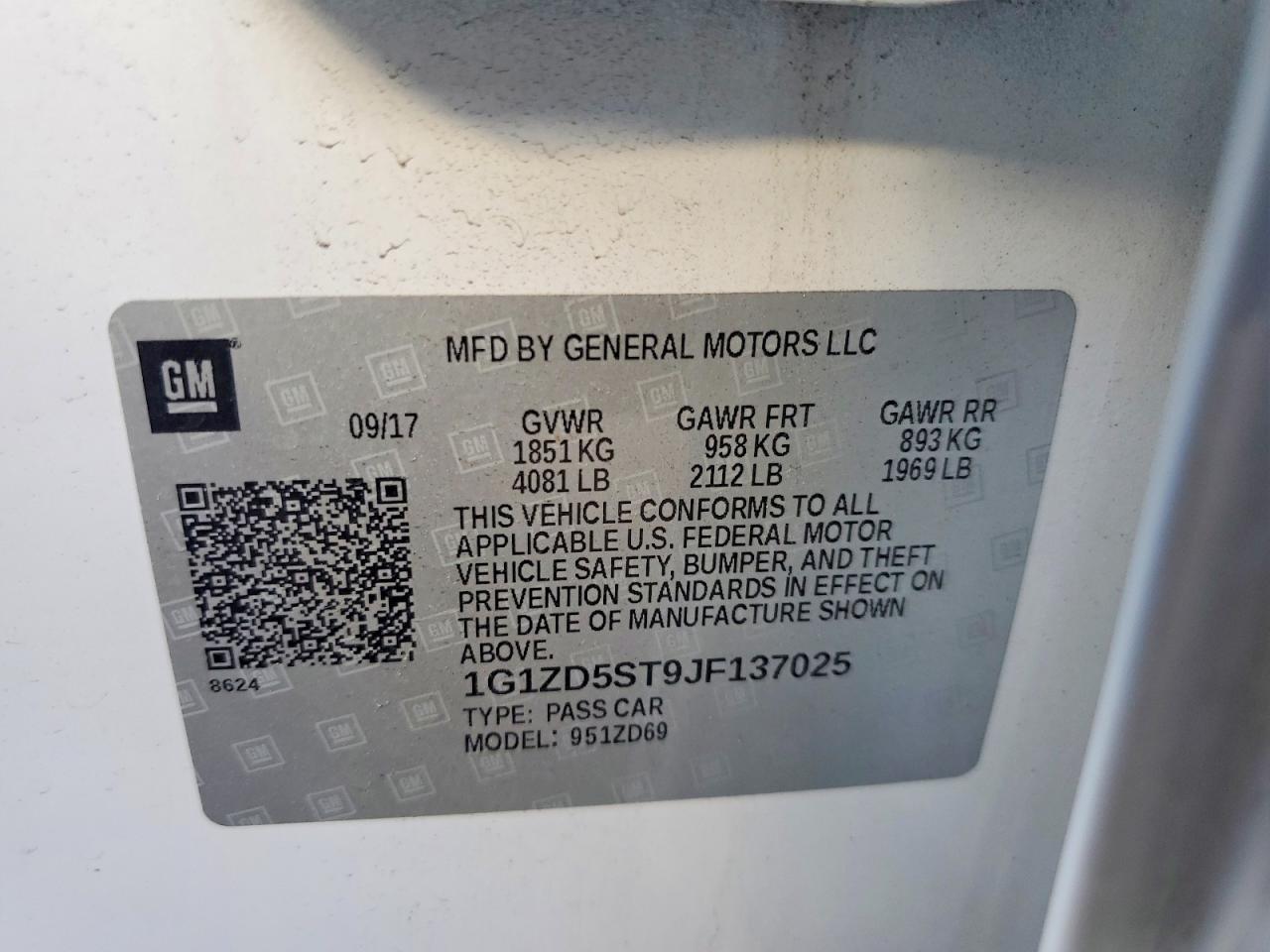 2018 CHEVROLET MALIBU LT photo 23