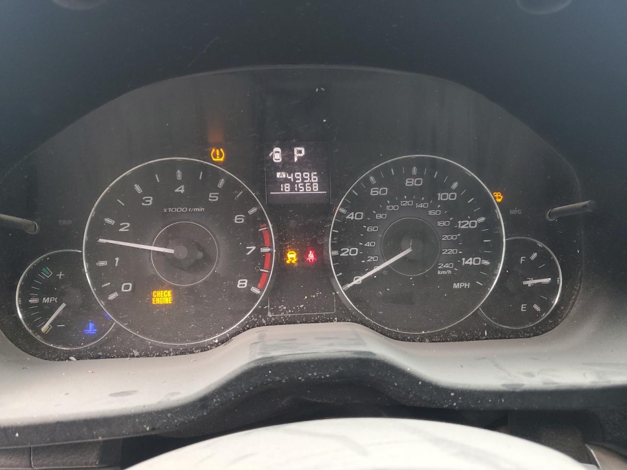 2012 SUBARU OUTBACK 2.5I photo 17