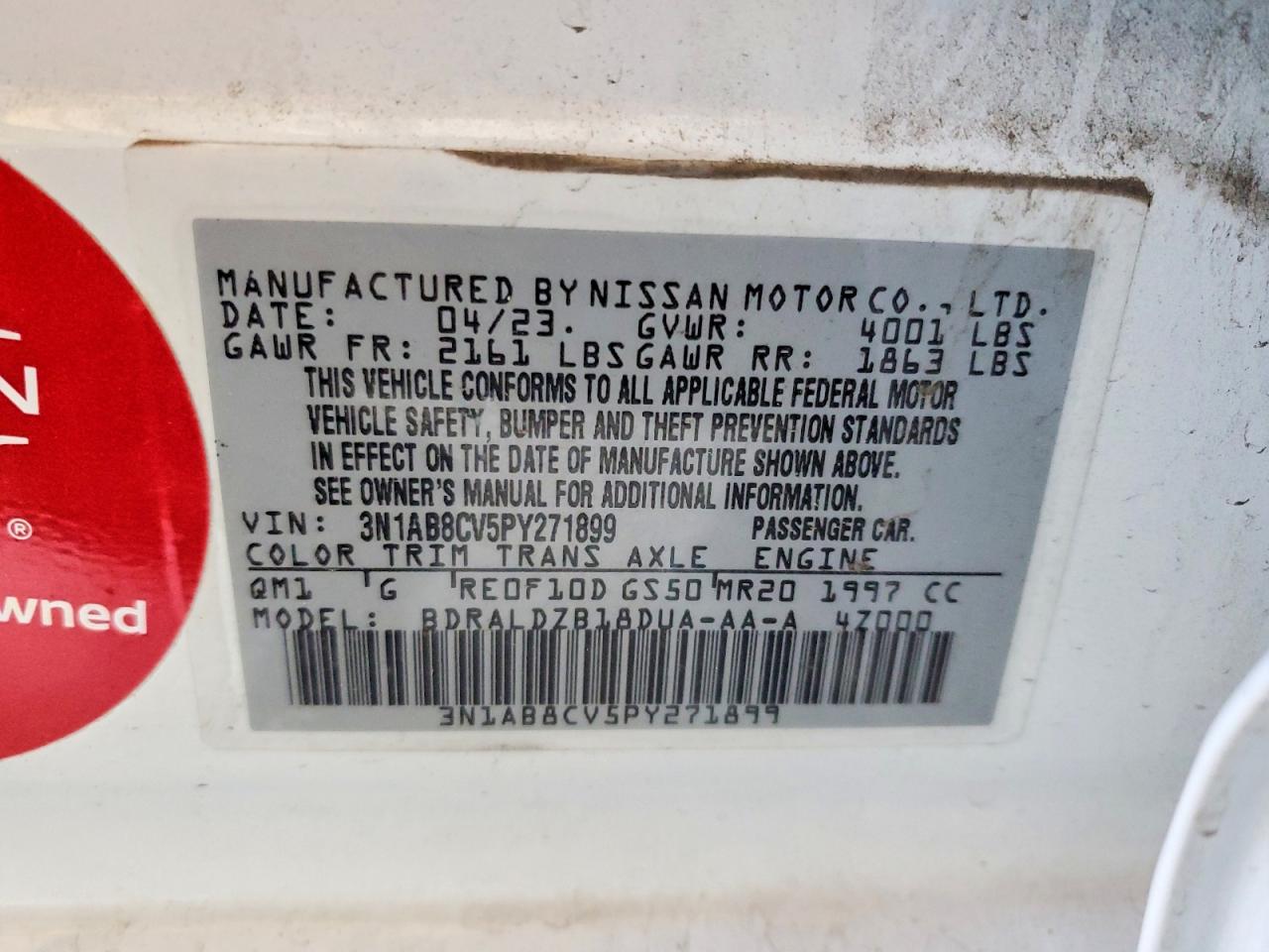 2023 NISSAN SENTRA SV photo 34