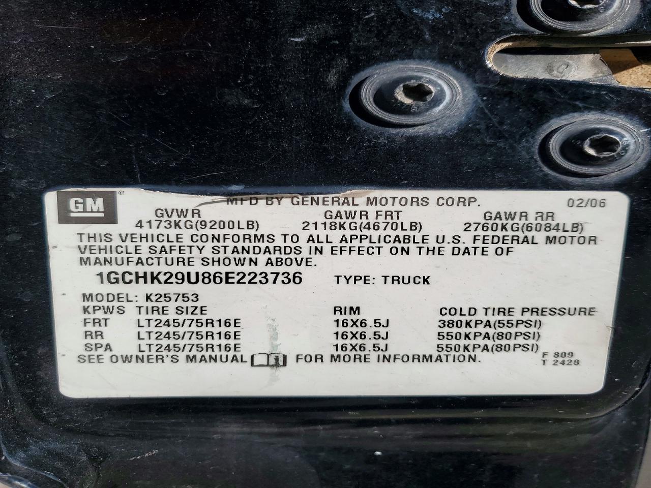 2006 CHEVROLET SILVERADO K2500 HEAVY DUTY photo 13