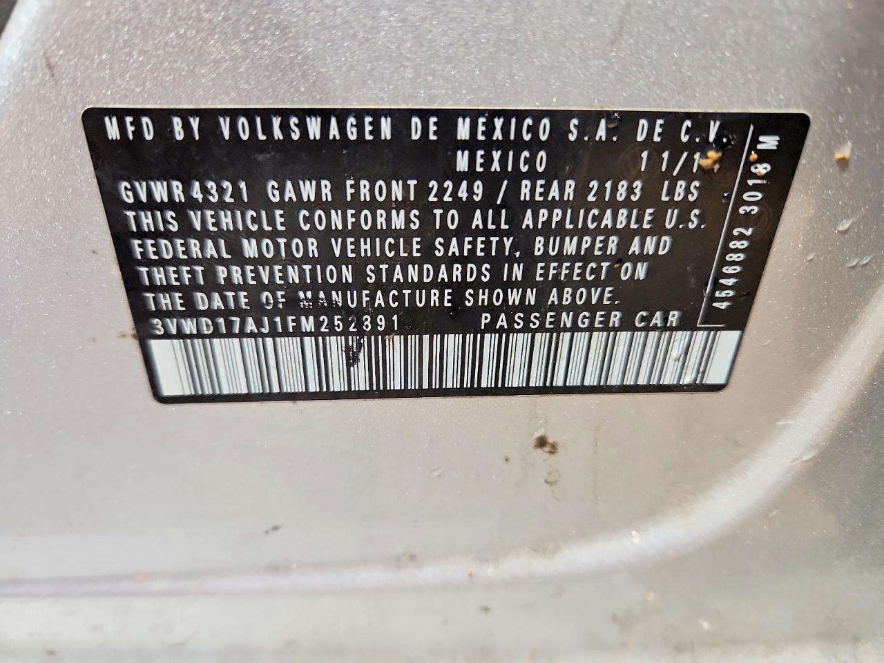 2015 VOLKSWAGEN JETTA SE photo 34