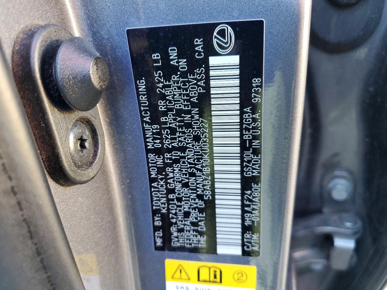 2019 LEXUS ES 350 photo 23