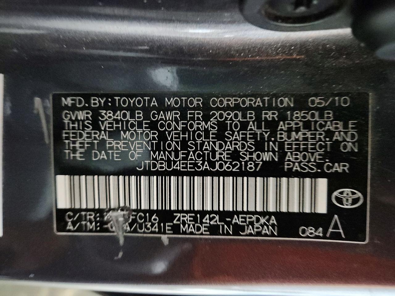 2010 TOYOTA COROLLA LE photo 34